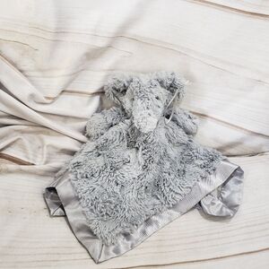 Cloud Island Elephant Gray Swirl Satin Back Lovey Mini Security Blanket 2023